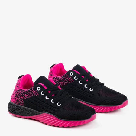 Czarno-różowe sportowe buty damskie Fonto - Obuwie