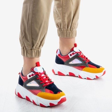 Kolorowe sportowe buty na platformie Magnetic - Obuwie