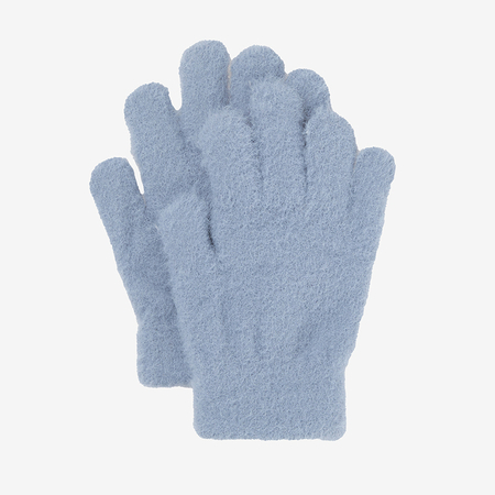 Niebieskie dziewczęce rękawiczki- Akcesoria