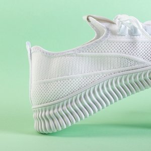 Białe damskie sportowe buty Vretiela - Obuwie