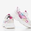 Biało - różowe dziecięce buty sportowe Narutas - Obuwie
