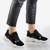 Czarne buty damskie sneakersy z odblaskiem Ariana - Obuwie