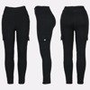 Czarne damskie spodnie materiałowe tregginsy - Spodnie