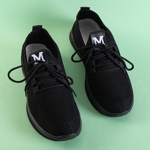 Czarne damskie sportowe buty Vretiela - Obuwie