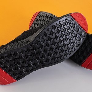 Czarne męskie sportowe buty slip on Chof - Obuwie