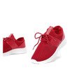 Czerwone buty sportowe na wyższej podeszwie Riri - Obuwie