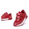 Czerwone dziewczęce buty sportowe Elsane - Obuwie