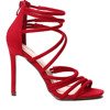 Czerwone sandały na szpilce Damien - Obuwie