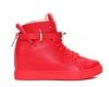 Czerwone sneakersy na koturnie - Obuwie