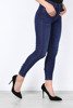 Długie, ciemnoniebieskie jeansy z kokardką Josephine- Spodnie