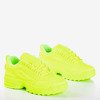 Neonowe zielone sneakersy damskie That's It - Obuwie