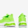 Neonowe zielone sportowe buty damskie Brighton - Obuwie