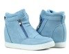 Niebieskie sneakersy na koturnie Velicienta - Obuwie