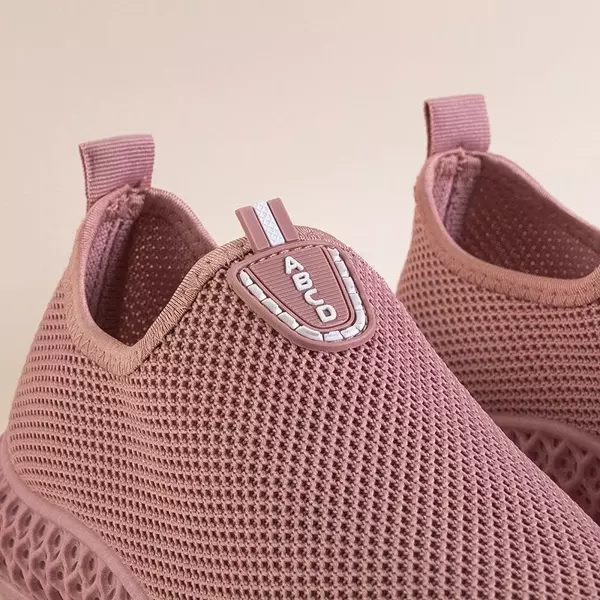 OUTLET Różowe buty sportowe typu slip on Bruna - Obuwie