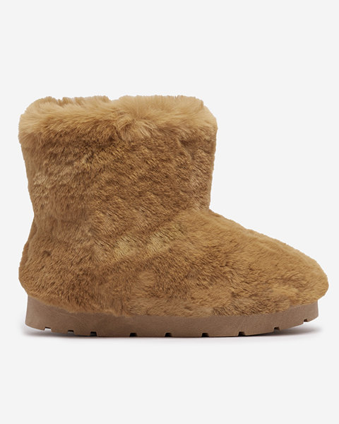 Royalfashion Damskie buty a'la śniegowce w kolorze camelowym Ottola