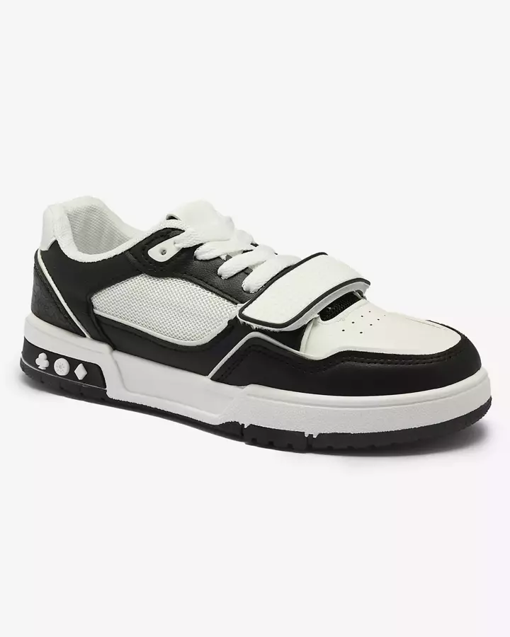 Royalfashion Sportowe sneakersy damskie w biało- czarnym kolorze Xirrat