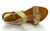 Złote sandały Hailee- Obuwie