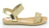 Złote sandały z brokatem Roberitas - Obuwie