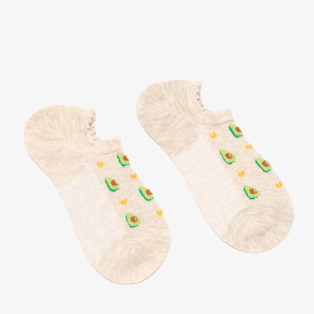 Бежеві жіночі шкарпетки