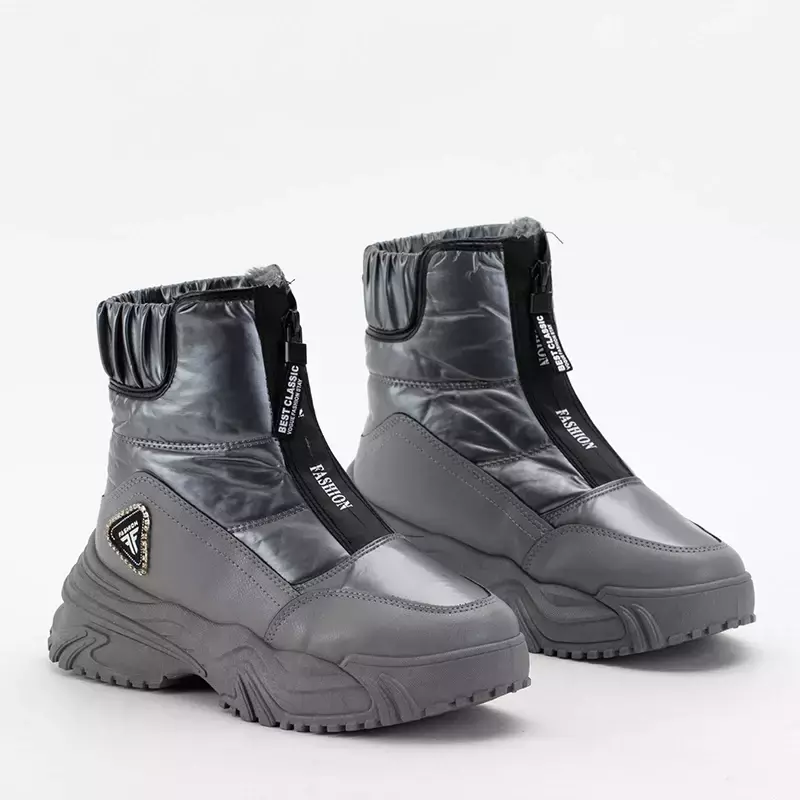 OUTLET Сірі жіночі спортивні снігові черевики Temora - Взуття