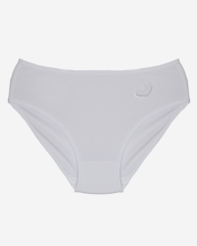 Жіночі трусики білого кольору PLUS SIZE- Underwear