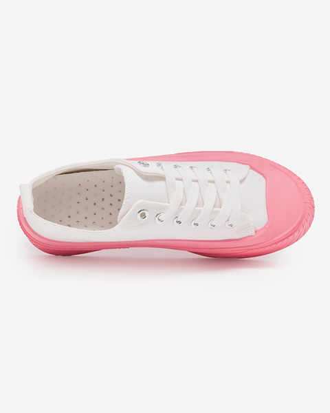 Біло-рожеві жіночі кросівки, тип кросівки Nerikas - Взуття