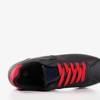 Чорне жіноче спортивне взуття з червоними вставками Dramena - Взуття 1
