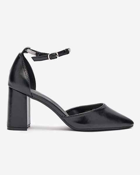 Чорні жіночі туфлі-човники на стійці Reivin- Footwear