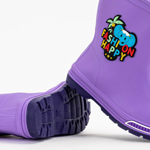 Фіолетові дитячі чобітки Ukali