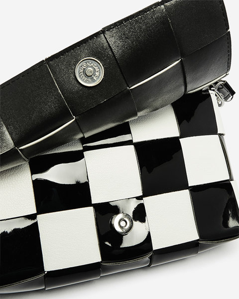 Маленька чорно-біла жіноча сумочка - аксесуари