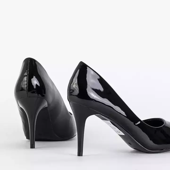 OUTLET Чорні лаковані туфлі на шпильці Railosi - Взуття