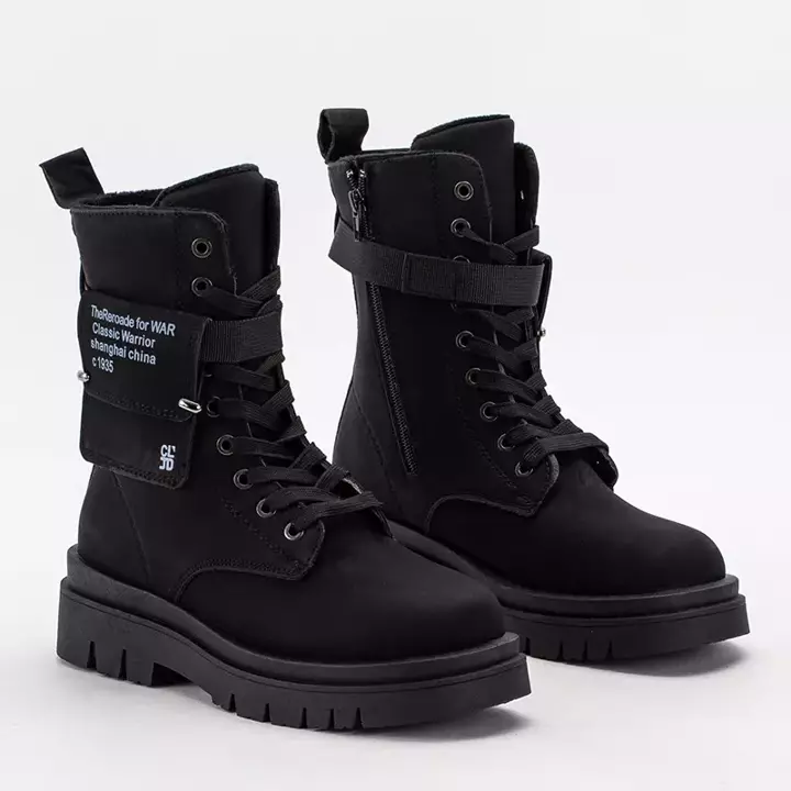 OUTLET Чорні жіночі гірські черевики Armys - Взуття