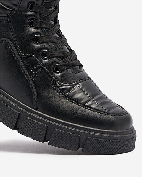 OUTLET Чорні жіночі неутеплені черевики баггі Qertera- Взуття