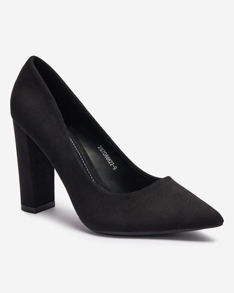 OUTLET Чорні жіночі туфлі-човники з екозамші Zelera - Взуття