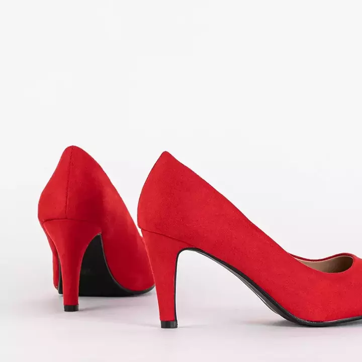 OUTLET Класичні червоні туфлі на каблуці Hikka - Туфлі