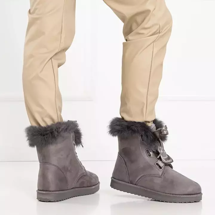 OUTLET Сірі жіночі снігові черевики від Ritalo - Взуття