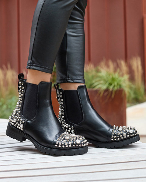 OUTLET Жіночі черевики на шпильках чорного кольору Amerapi- Взуття