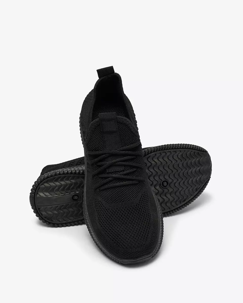 Royalfashion Чорні жіночі тканинні спортивні кросівки Wekaras