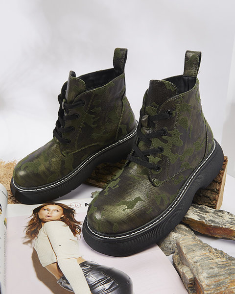 Зелені жіночі мокасини Moreore - Взуття