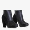 Жіночі чорні черевики на вищій стійці Ітруо - Взуття