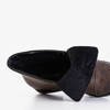 Жіночі коричневі та сірі черевики на плоских підборах Mainz - Взуття