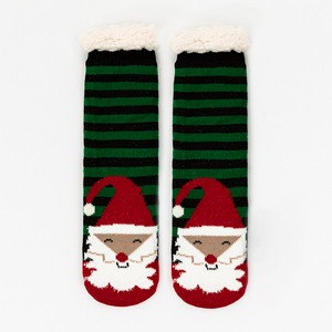 Жіночі шкарпетки з новорічним принтом