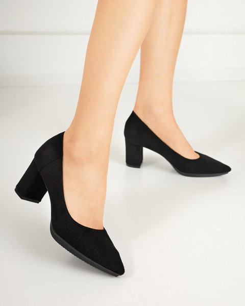 Жіночі туфлі чорного кольору на каблуці Kalirso