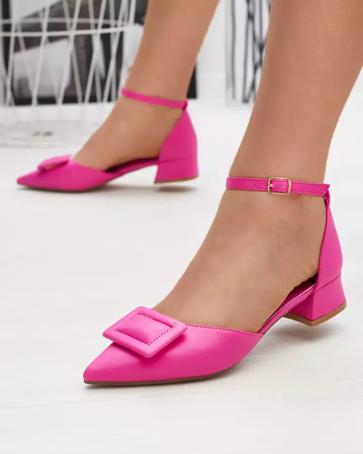 Жіночі туфлі кольору фуксія на плоскому каблуці Beriji - Туфлі